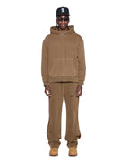 Mens 4x4 Paise Biggie Hoodie Espresso Regular Fleece - Brown