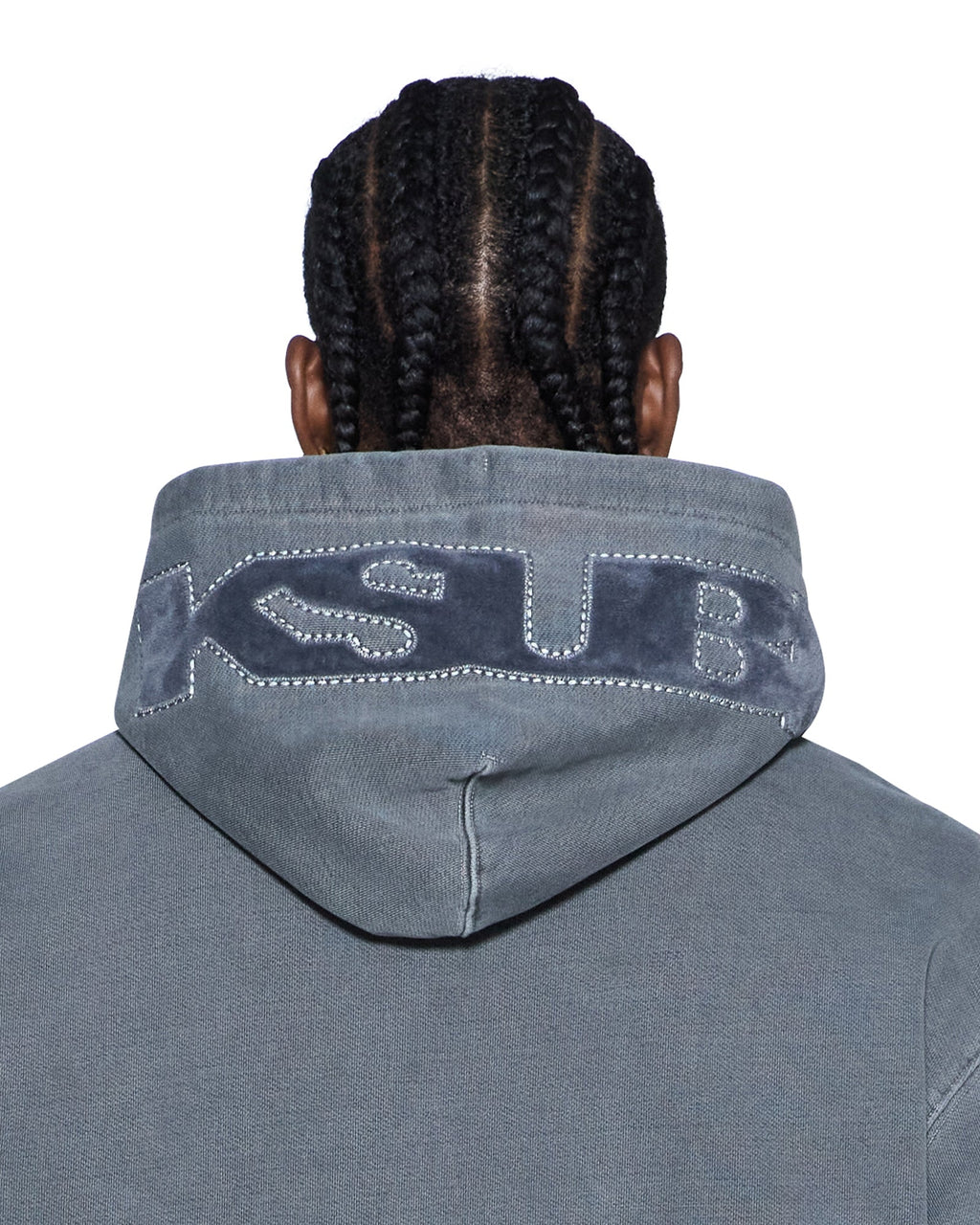 Mens 4x4 Paise Biggie Hoodie Charcoal Regular Fleece - Grey