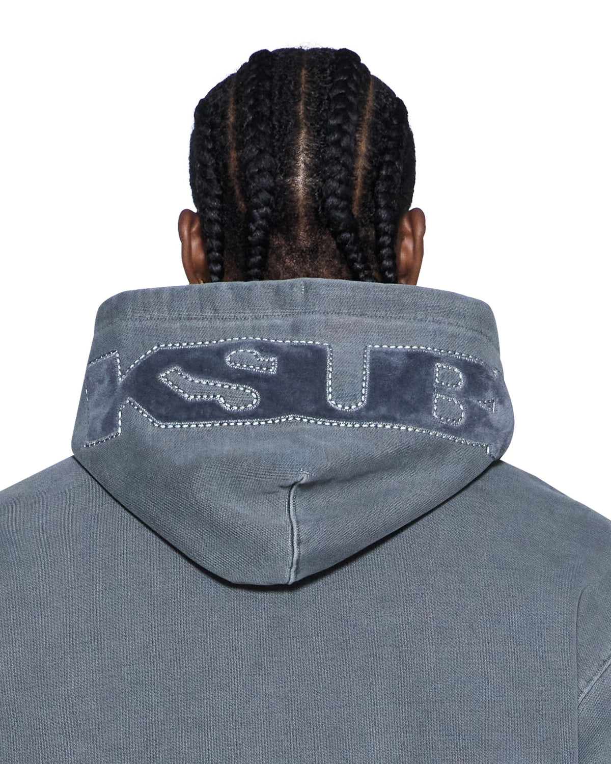 Mens 4x4 Paise Biggie Hoodie Charcoal Regular Fleece - Grey