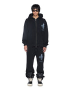 Mens False Idols Synthesis Trak Pant Jet Black Regular Pants - Black
