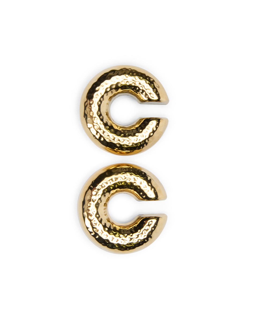 Gold Ripple Ear Cuff Jewellery - Gold
