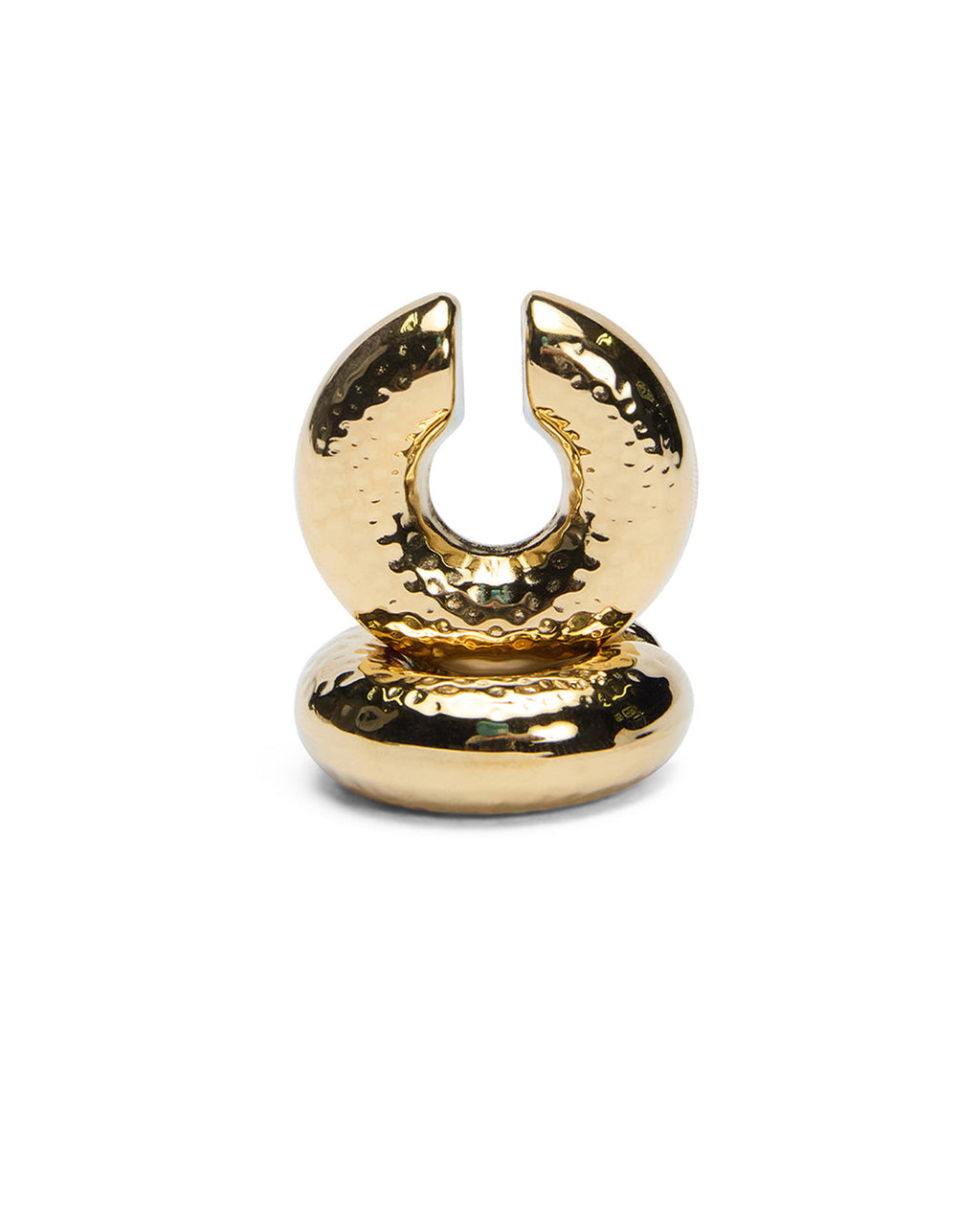 Gold Ripple Ear Cuff Jewellery - Gold