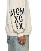Mens Bolter Ekcess Hoodie Ecru Oversized Fleece - Beige