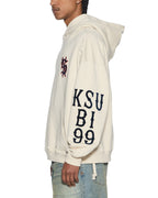 Mens Bolter Ekcess Hoodie Ecru Oversized Fleece - Beige