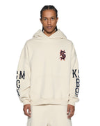 Mens Bolter Ekcess Hoodie Ecru Oversized Fleece - Beige