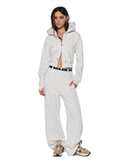 Womens Sott Origin Trakpant Snow Marle Relaxed Pants - Grey