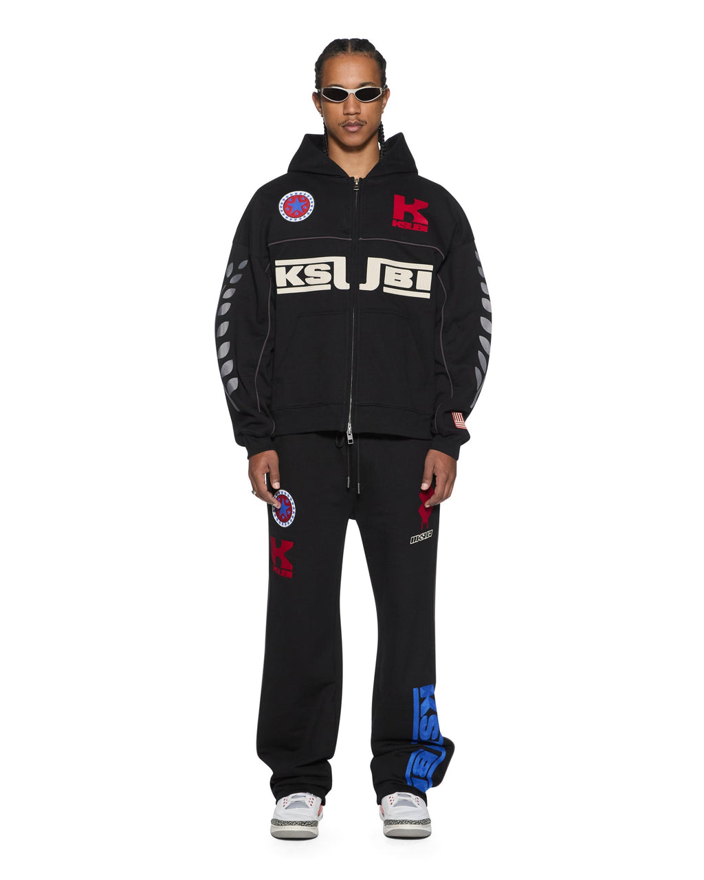 Mens Zoom Synthesis Trak Pant Jet Black Regular Pants - Black