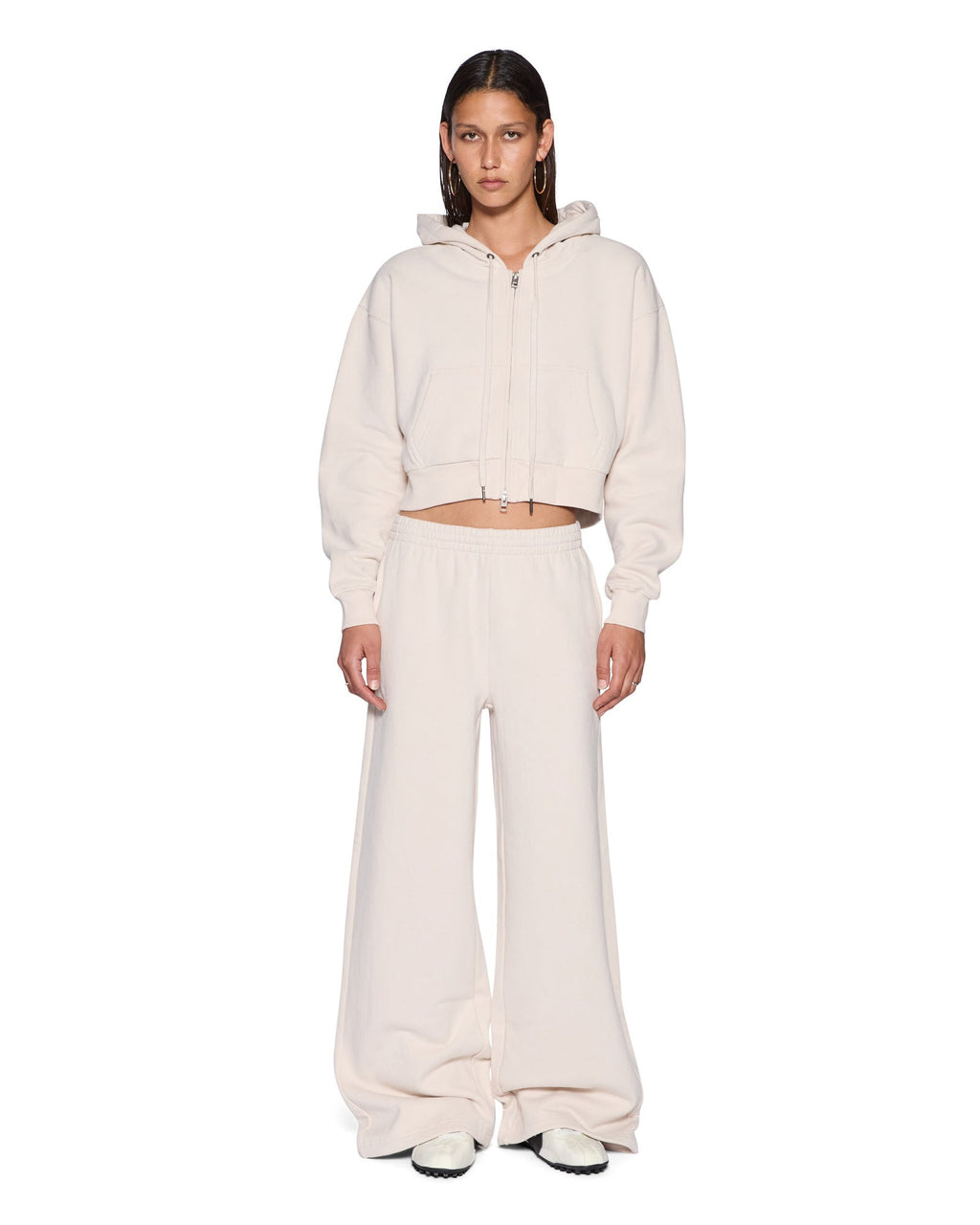 Womens Origin Trakpant Ecru Straight Pants - Beige