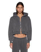 Womens Sott Origin Hoodie Charcoal Regular Fleece - Grey