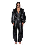 Womens Barrel Jacket Black Fitted Jackets - Black