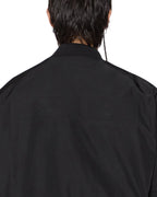 Mens Intruder Bomber Jacket Black Oversized Jackets - Black