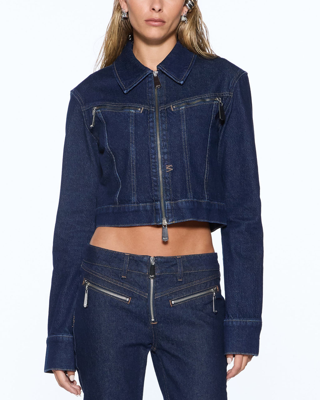 Womens Slim Trucker Jacket Original Rinse Slim Jackets - Denim