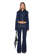 Womens Slim Trucker Jacket Original Rinse Slim Jackets - Denim