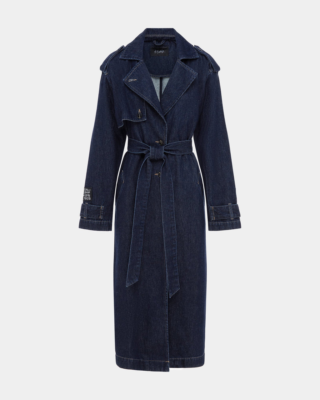 Womens Affinity Trench Legacy Relaxed Jackets - Denim