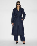 Womens Affinity Trench Legacy Relaxed Jackets - Denim