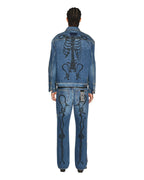 Mens Roped Doubledown Oh G Jacket Antique Kraft Oversized Jackets - Denim