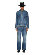 Mens Roped Doubledown Oh G Jacket Antique Kraft Oversized Jackets - Denim