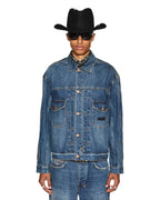 Mens Roped Doubledown Oh G Jacket Antique Kraft Oversized Jackets - Denim