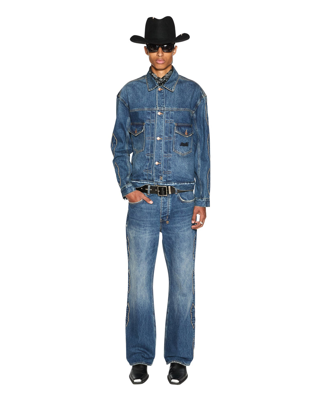 Mens Roped Doubledown Oh G Jacket Antique Kraft Oversized Jackets - Denim
