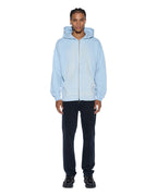 Mens Intruder Ekcess Zip Thru Hood Ice Mist Oversized Fleece - Blue