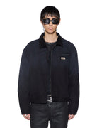 Mens Plated Greenwich Jacket Black Relaxed Jackets - Black