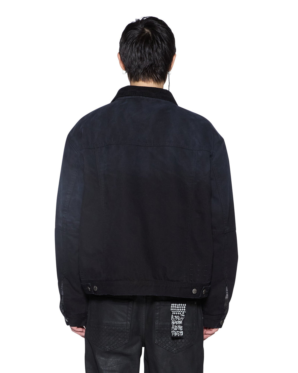 Mens Plated Greenwich Jacket Black Relaxed Jackets - Black