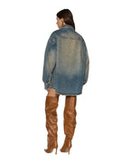 Womens Oversized Ls Shirt Dune Oversized Shirts - Denim