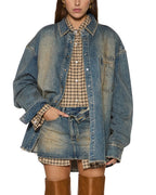Womens Oversized Ls Shirt Dune Oversized Shirts - Denim