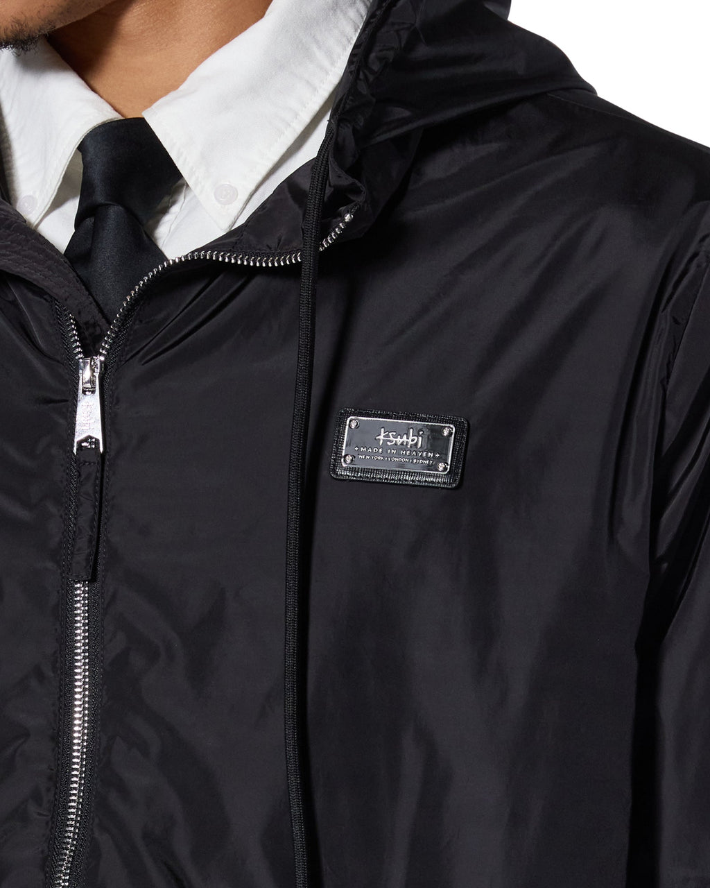 Mens Tek Nylon Jacket Black Regular Jackets - Black