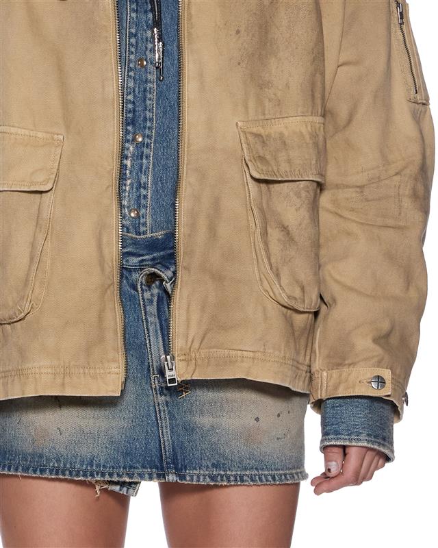 Womens Workwear Jacket Sierra Oversized Jackets - Tan