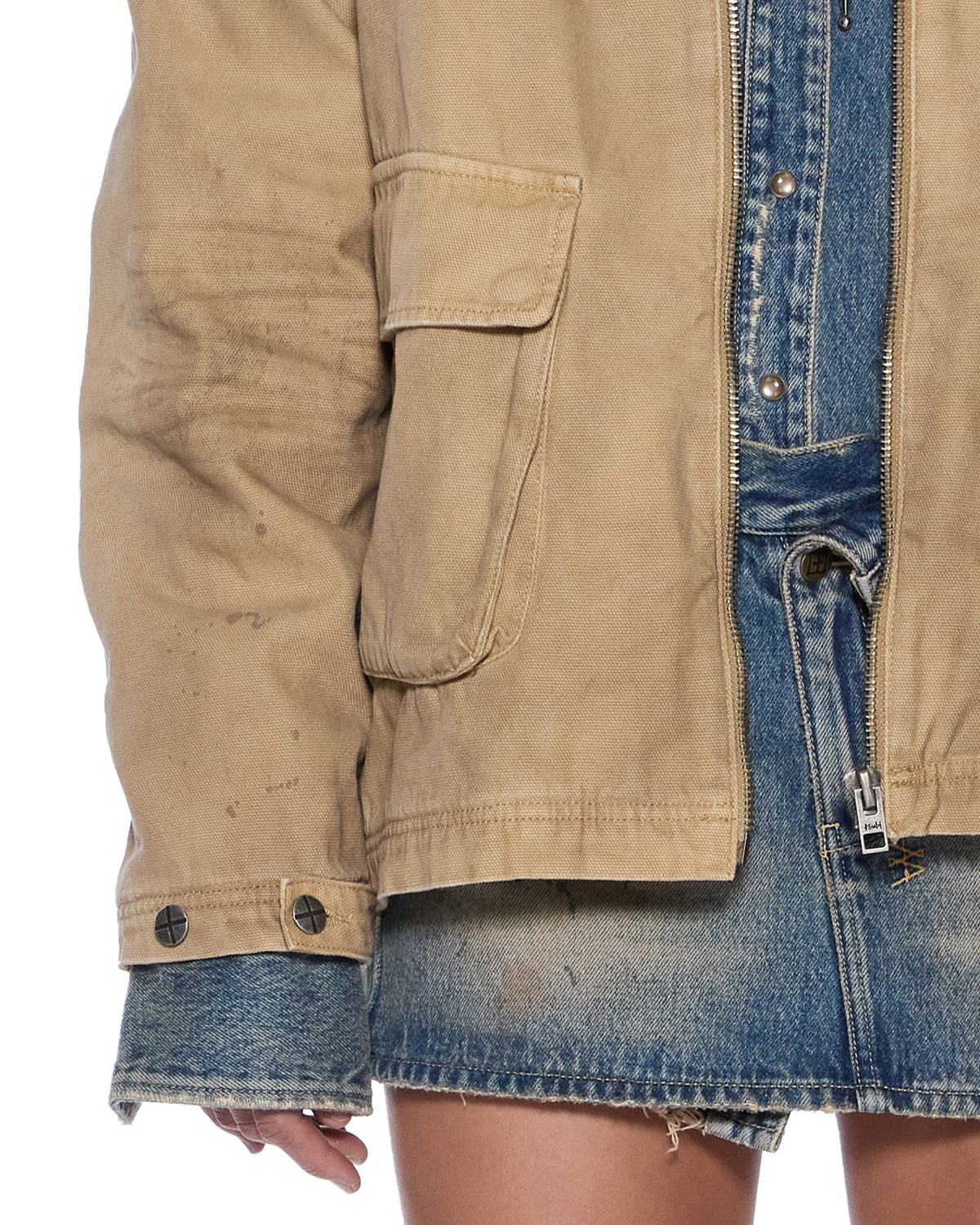Womens Workwear Jacket Sierra Oversized Jackets - Tan