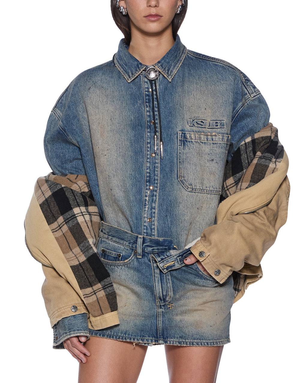 Womens Workwear Jacket Sierra Oversized Jackets - Tan