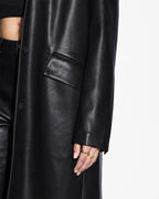 Womens Zephyr Duster Black Relaxed Jackets - Black