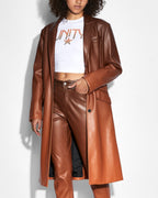 Womens Zephyr Duster Sunset Relaxed Jackets - Orange
