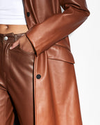 Womens Zephyr Duster Sunset Relaxed Jackets - Orange
