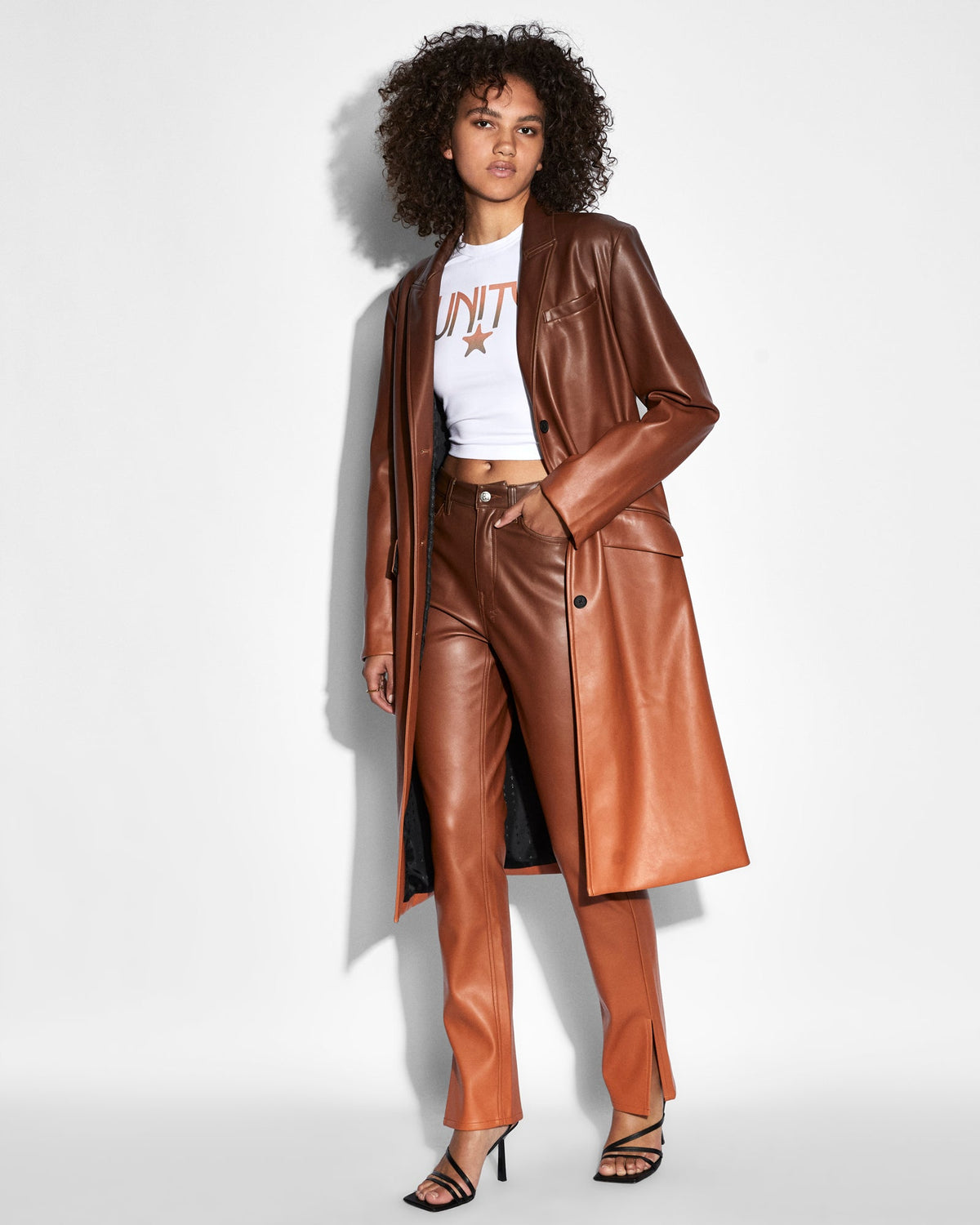 Womens Zephyr Duster Sunset Relaxed Jackets - Orange