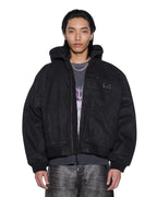 Mens Sin City Plated Waxed Jacket Black Regular Jackets - Black
