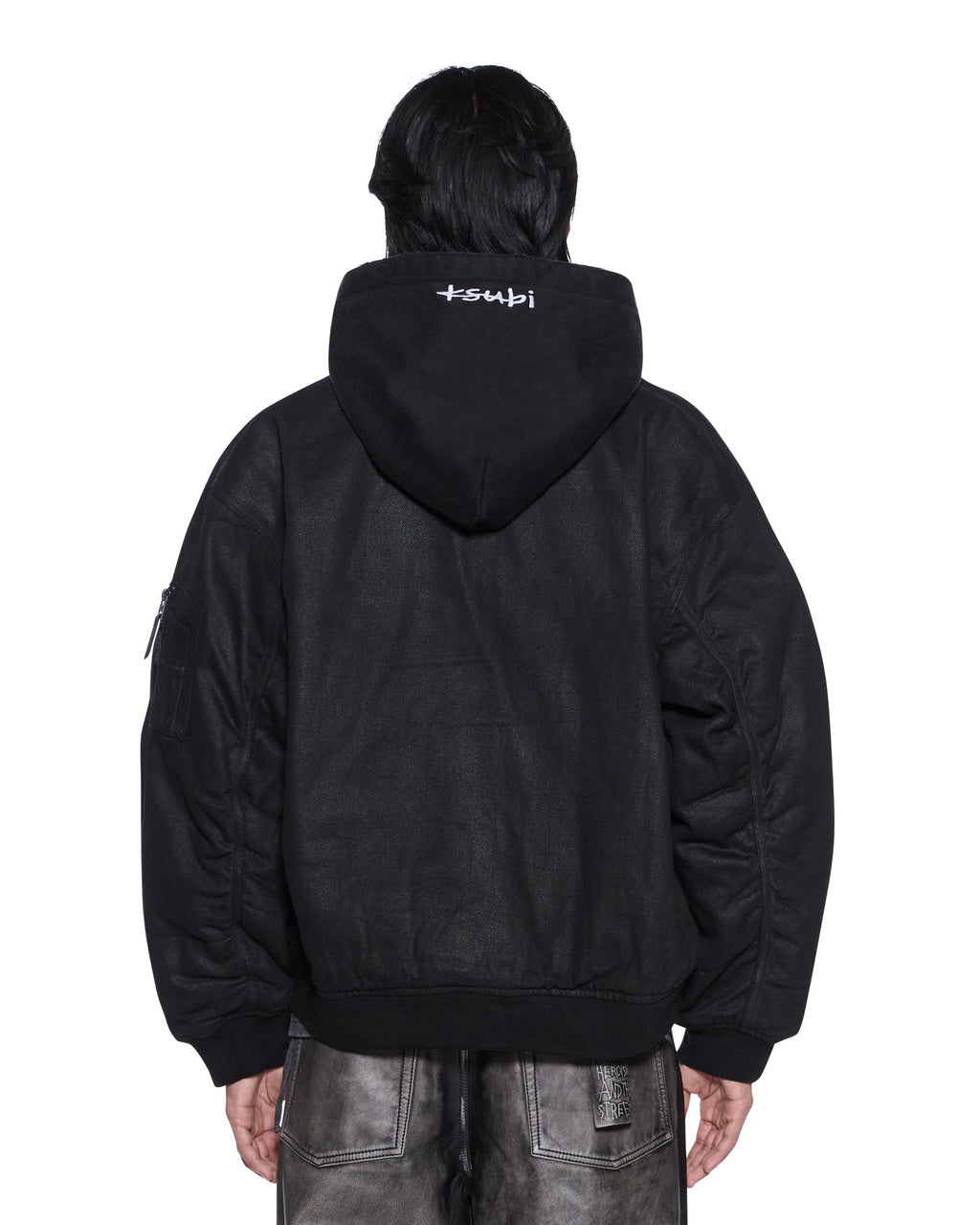 Mens Sin City Plated Waxed Jacket Black Regular Jackets - Black