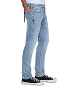 Mens Chitch Champagne Blue Slim Denim Jeans - Denim