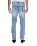 Mens Chitch Champagne Blue Slim Denim Jeans - Denim