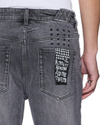 Mens Chitch Sinners Fallen Slim Denim Jeans - Grey