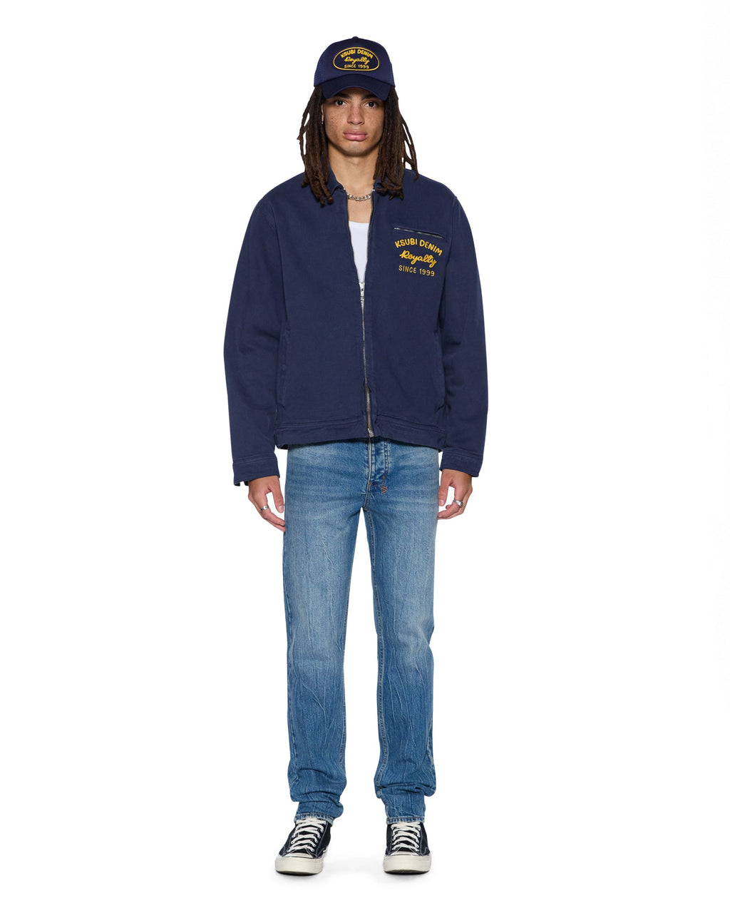 Mens Chitch Texas Blue Slim Denim Jeans - Denim