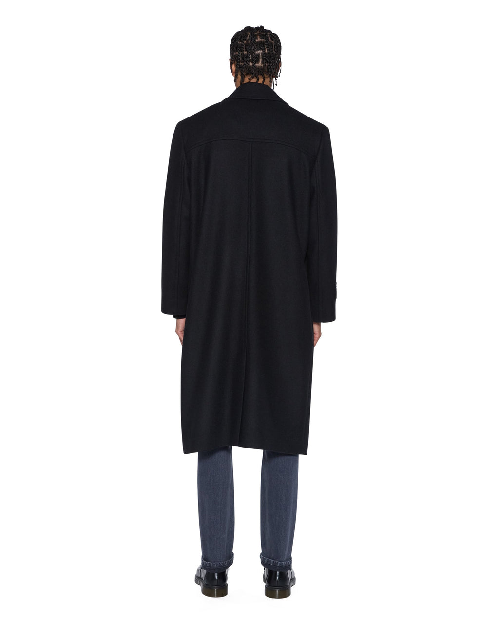 Mens Redemption Wool Coat Black Regular Jackets - Black