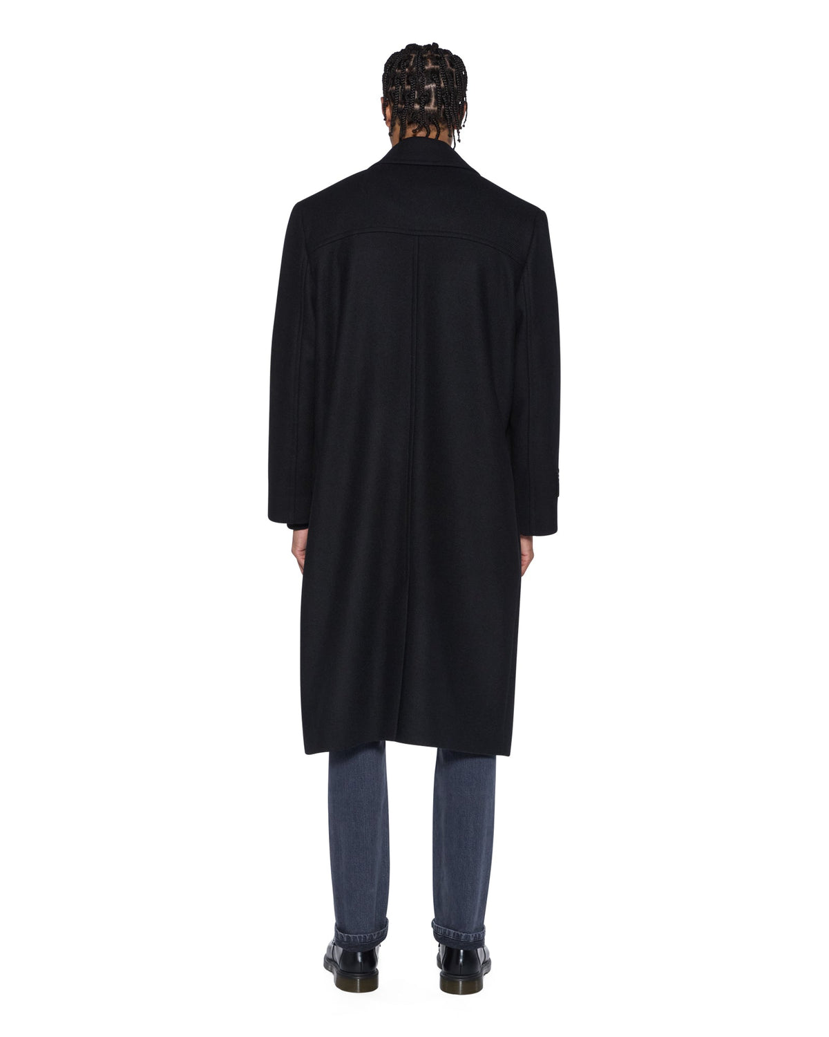 Mens Redemption Wool Coat Black Regular Jackets - Black
