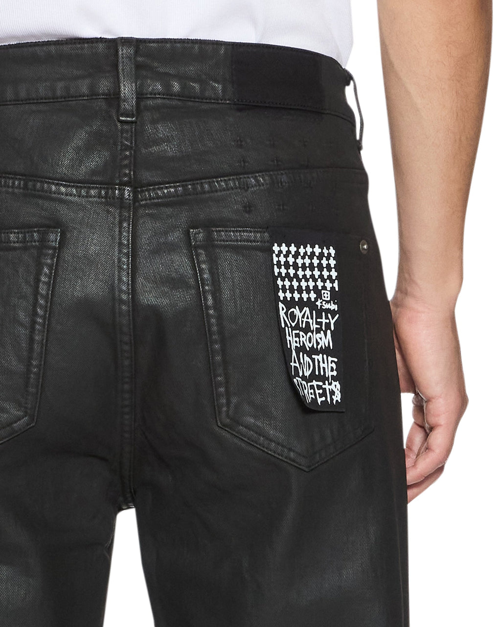 Mens Hazlow Main Stage Straight Denim Jeans - Black