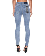 Womens Hi N Wasted True Vintage Skinny Denim Jeans - Denim