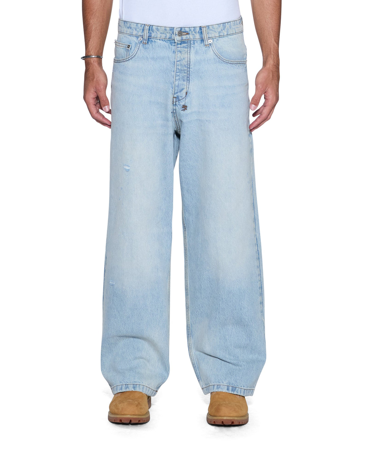 Mens Maxx Krystal Baggy Denim Jeans - Denim