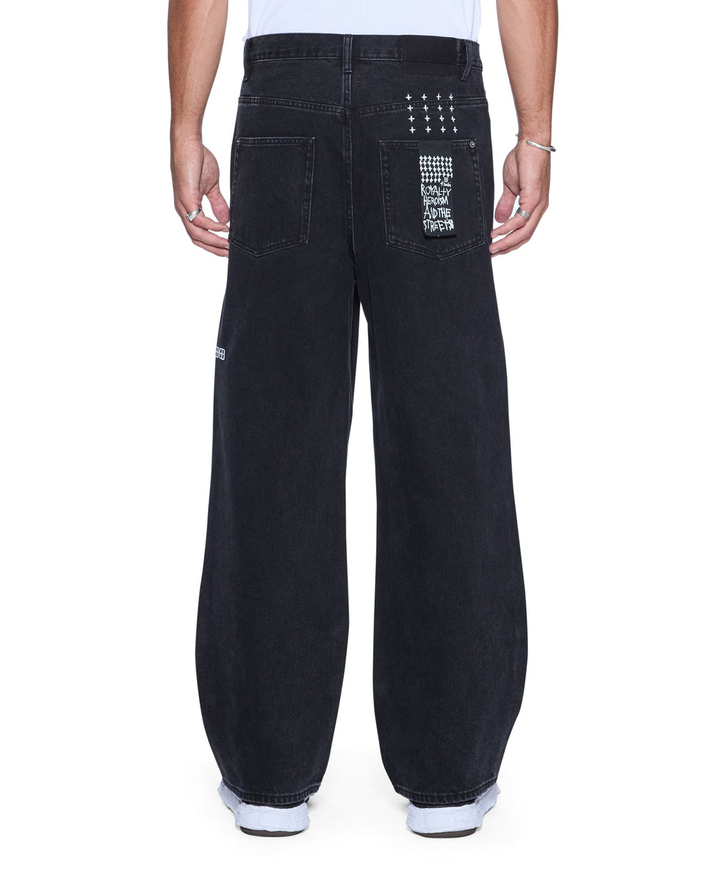 Mens Maxx Noir Baggy Denim Jeans - Denim