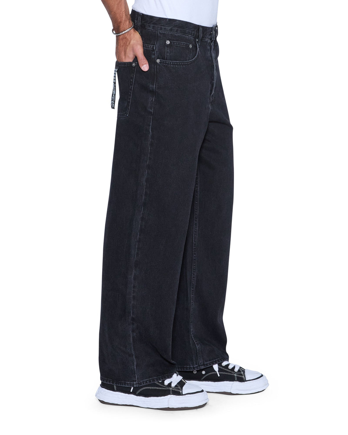 Mens Maxx Noir Baggy Denim Jeans - Denim
