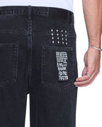 Mens Maxx Noir Baggy Denim Jeans - Denim